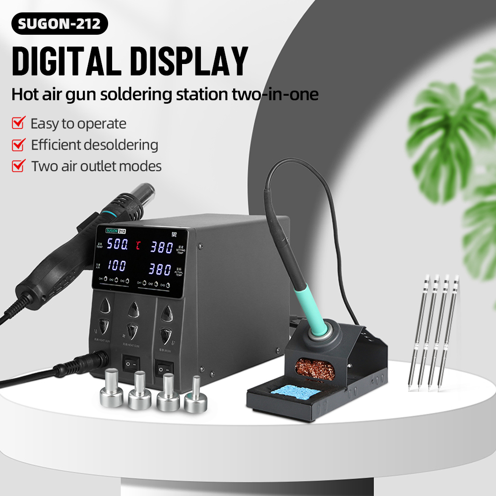 Power Tools Station - SUGON 212 760W 2-in-1 Stasiun Solder