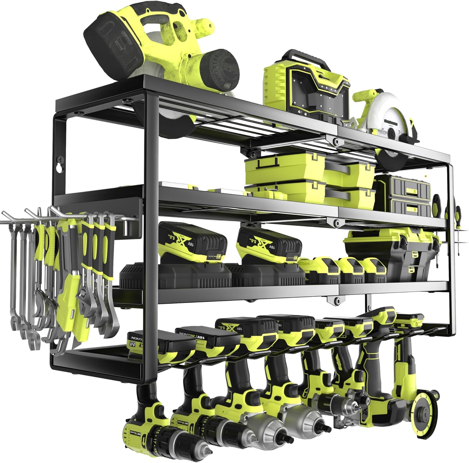 Power Tools Station - Organizer Alat Listrik Dinding 4 Lapis