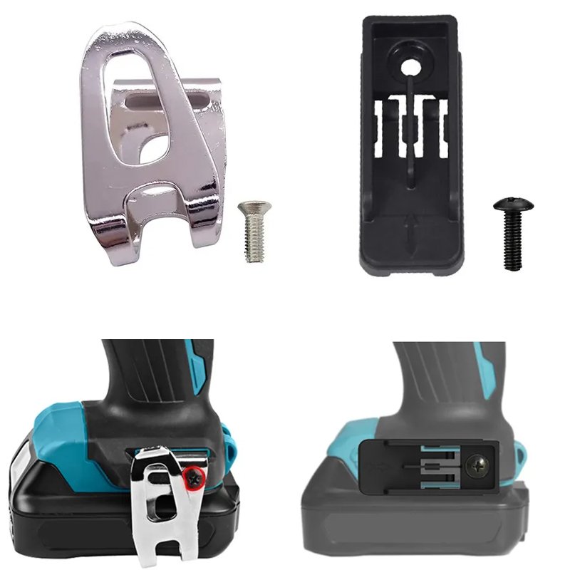 Power Tools Book - Sabuk kait pemegang Bit dengan sekrup,