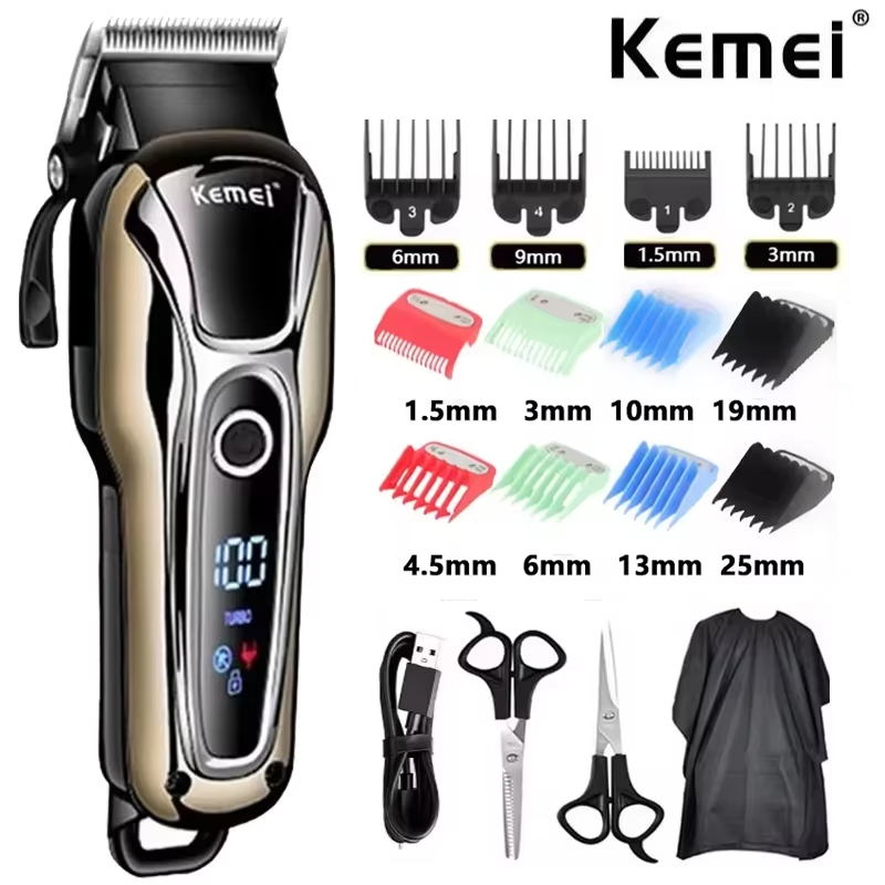 Power Tools Panasonic - Kemei alat cukur rambut profesional pria,