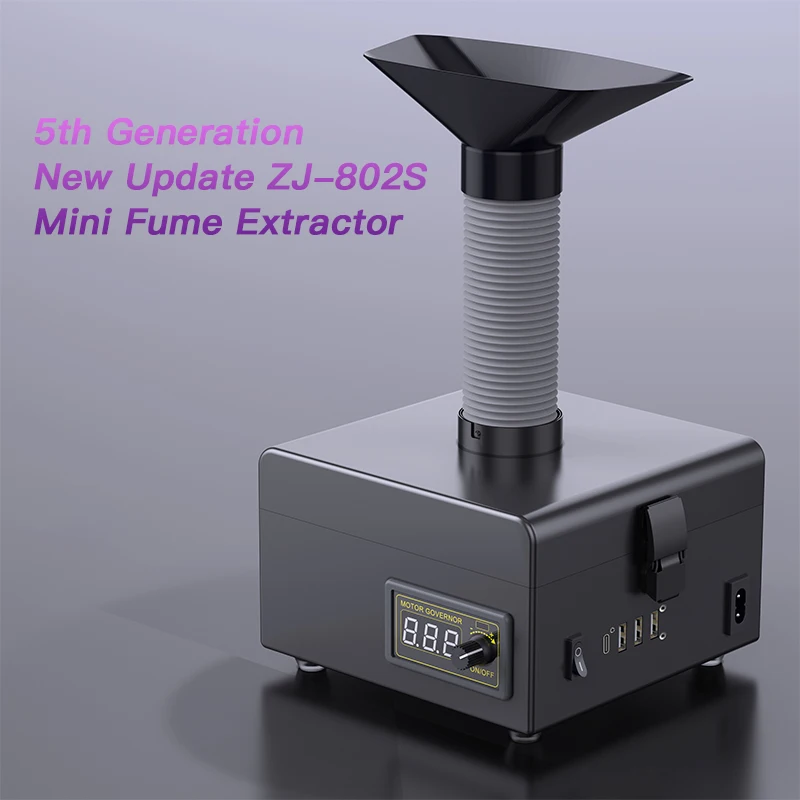 Power Tools Book - ZJ-802S ekstraktor asap solder Desktop, sistem