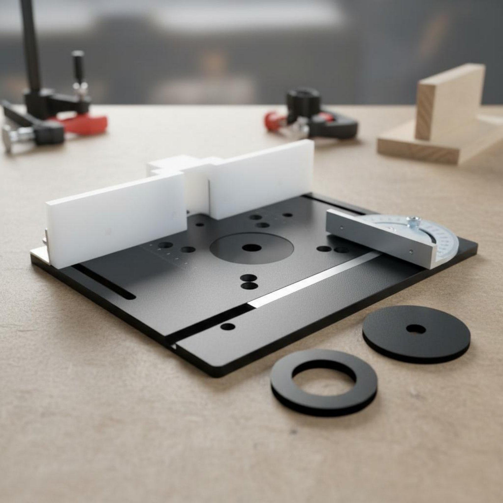 Pelat Sisipan Meja Router Alum - Power Tools Guide ulasan dan harga