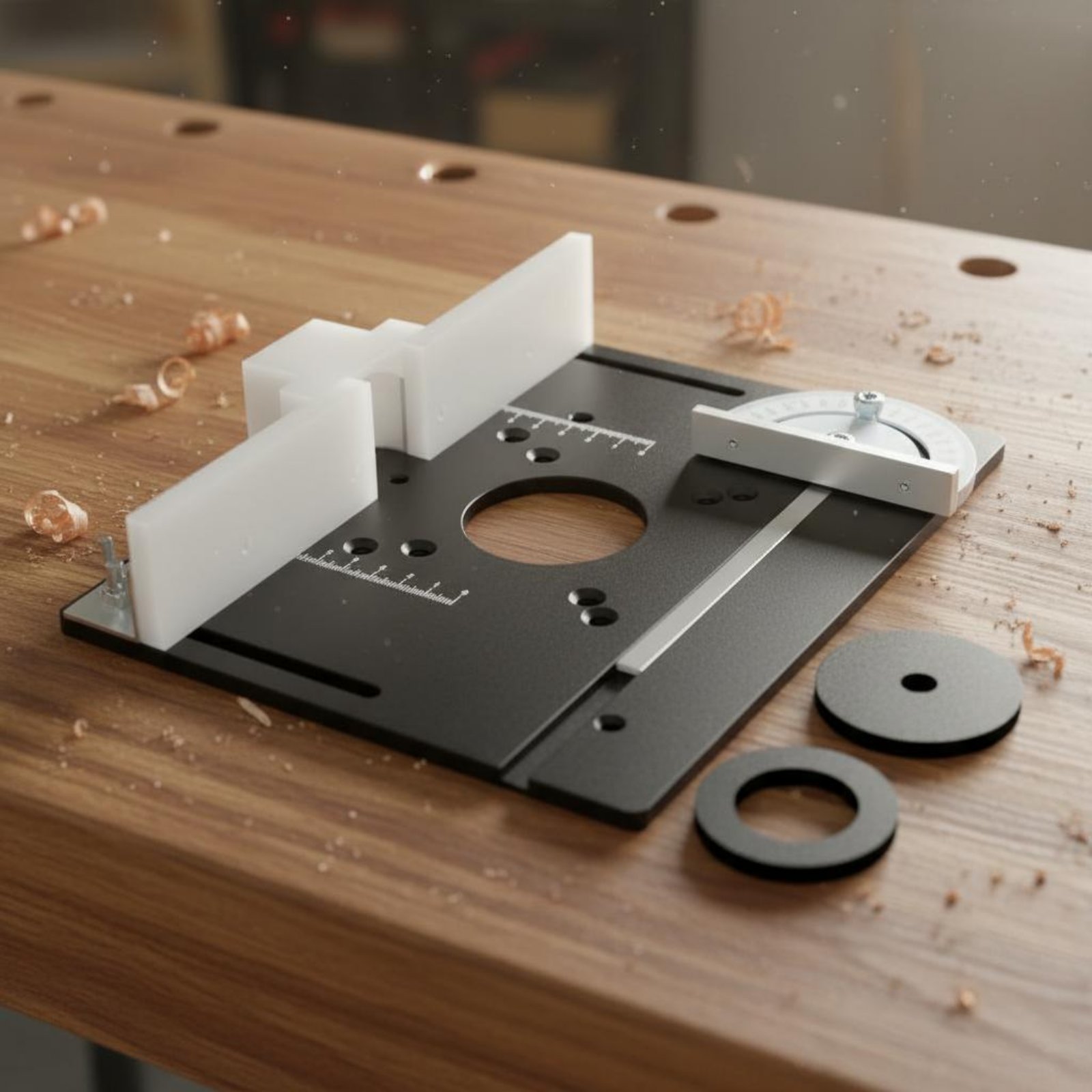 Pelat Sisipan Meja Router Alum - Power Tools Guide ulasan dan harga