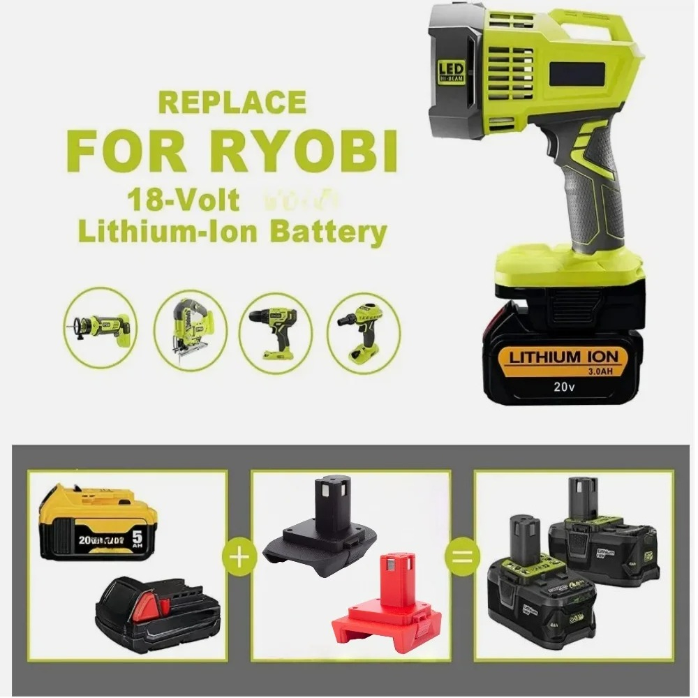 Adaptor Baterai untuk DEWALT u - Power Tools Ryobi ulasan dan harga