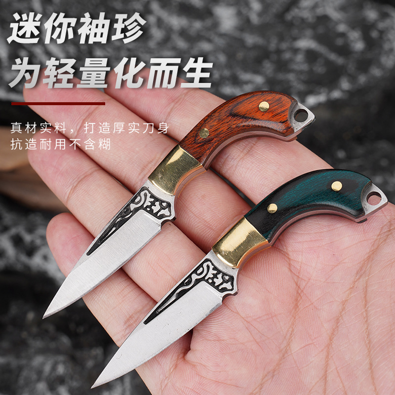 Pisau Lipat Gagang Kayu EDC un - Power Key Tools ulasan dan harga