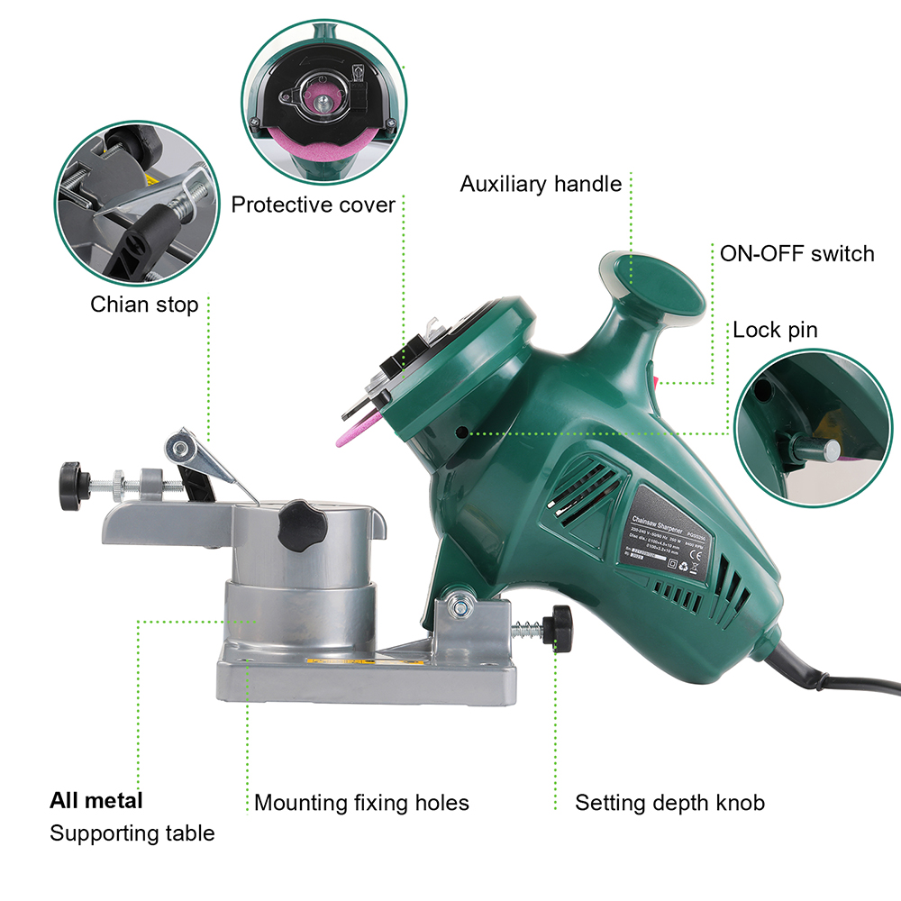 POSENPRO 250W Pengasah Gergaji - Power Tools Used ulasan dan harga