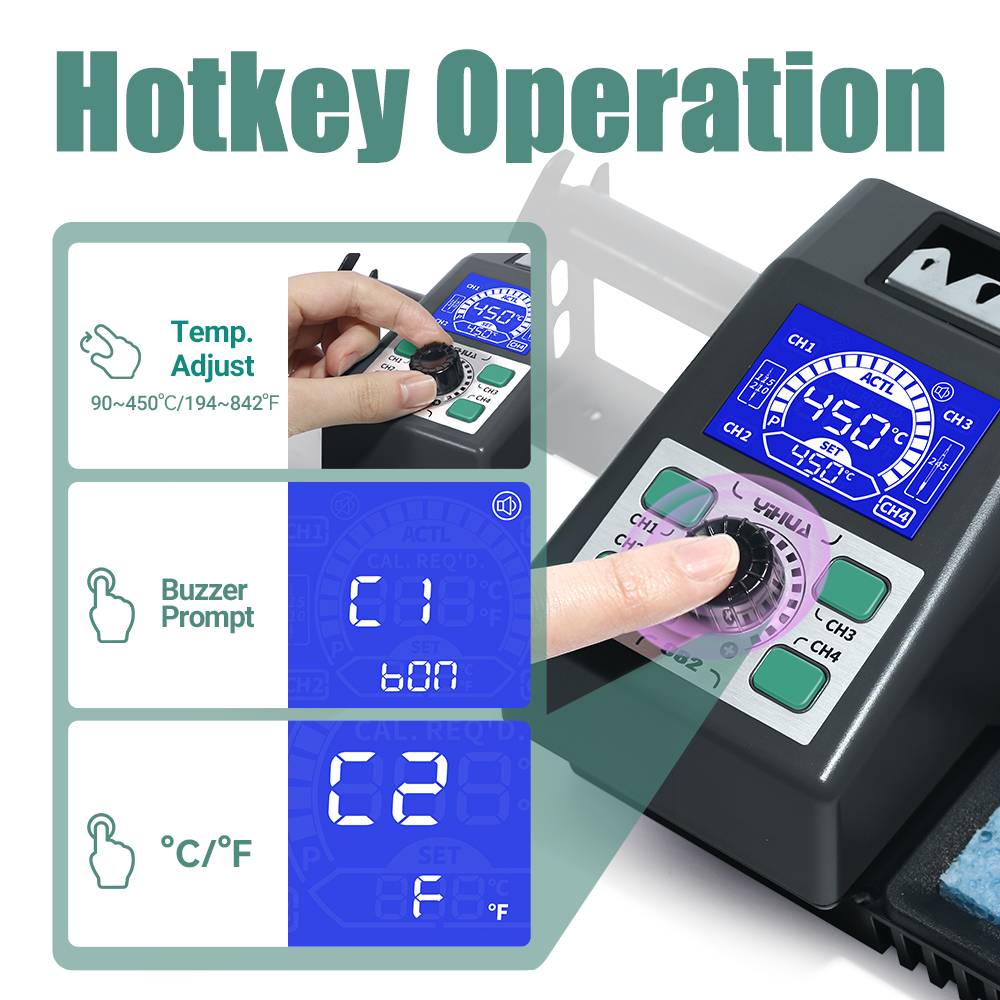 YIHUA 982 Besi Solder Pemanas  - Power Tools Station ulasan dan harga