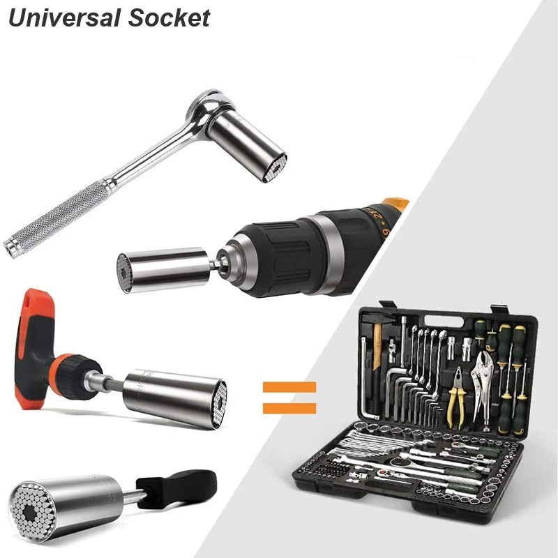 Set Kunci Soket Universal 7-19 - Power Tools Tool Box ulasan dan harga