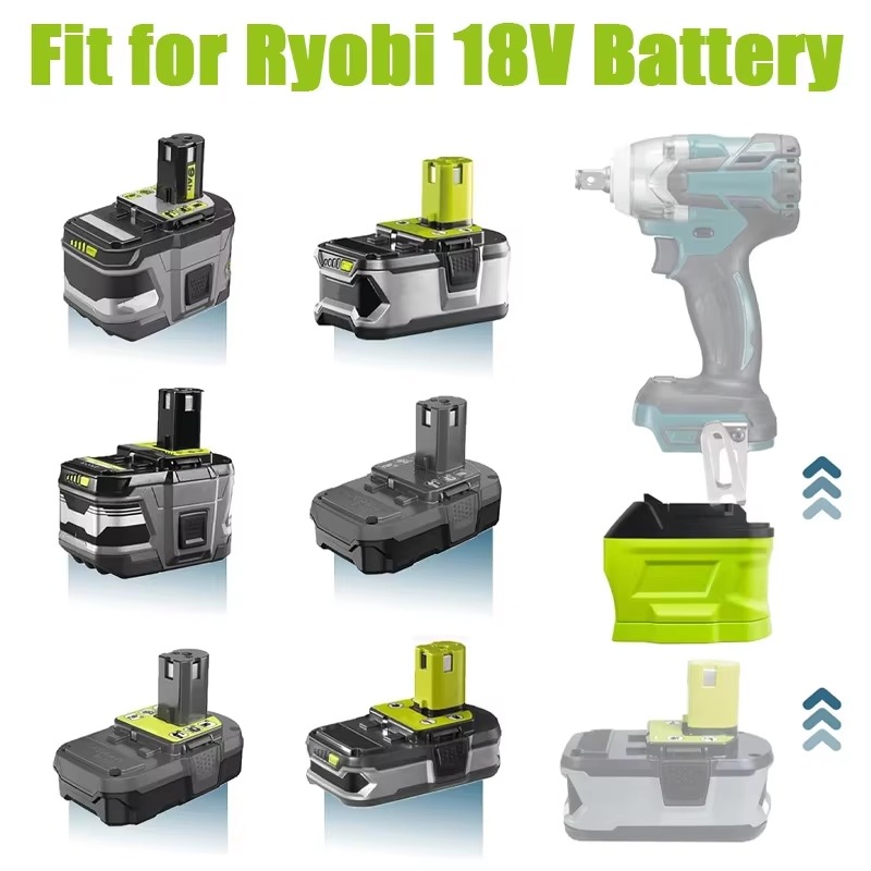 Konverter adaptor baterai pana - Power Tools Ryobi ulasan dan harga