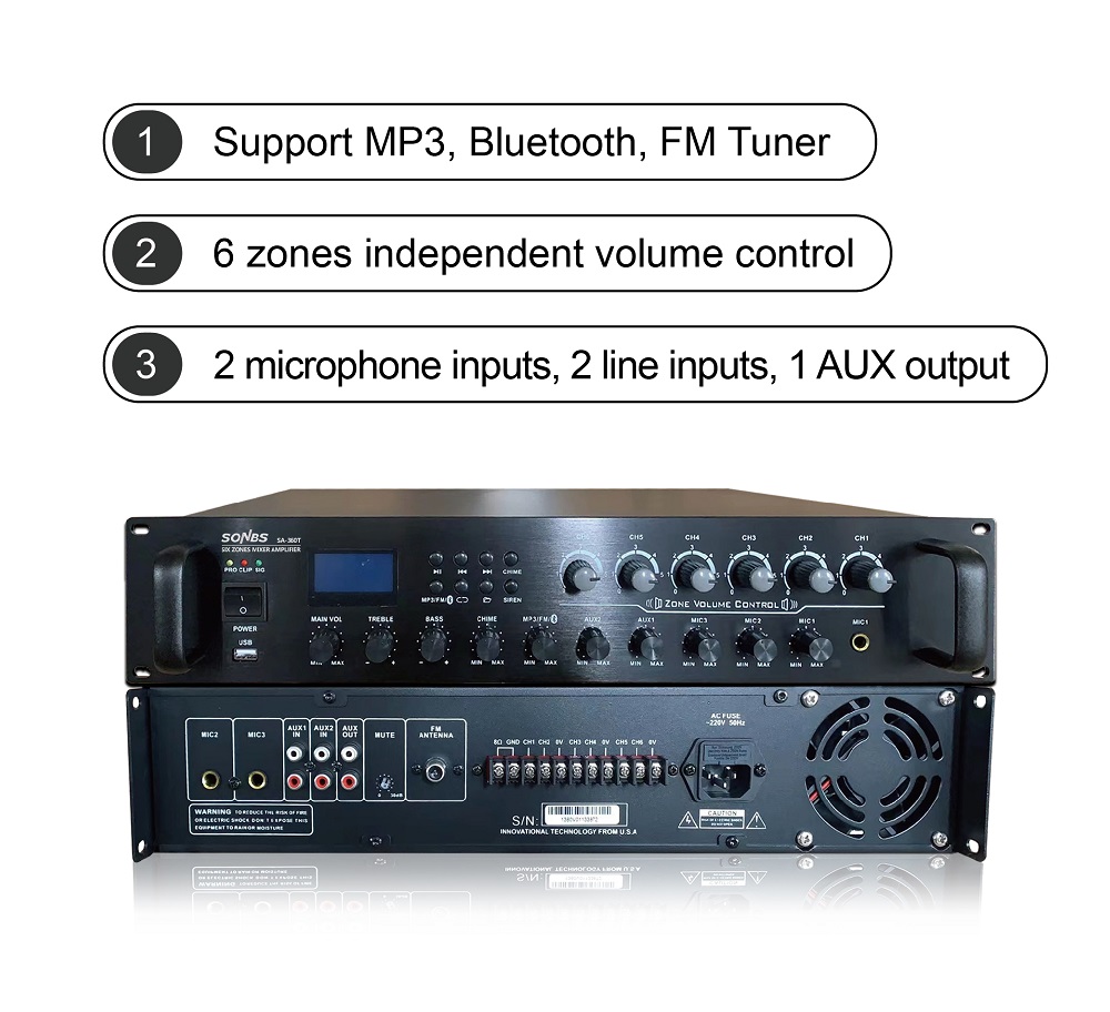 500w 80hz~16khz Sistem PA 6 Zo - Power Tools Zones ulasan dan harga