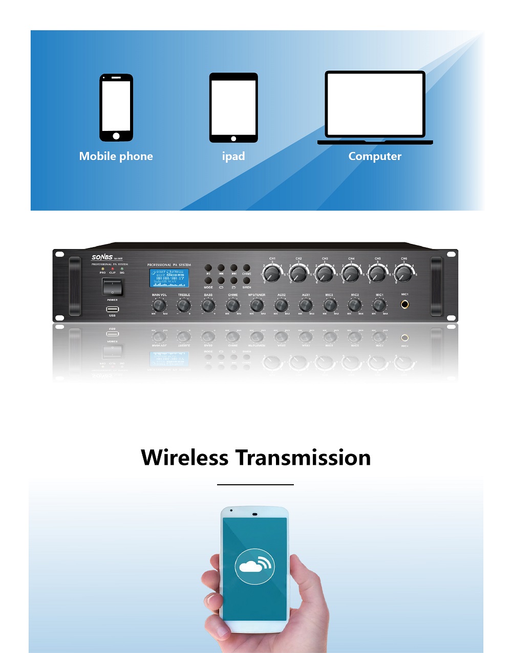 500w 80hz~16khz Sistem PA 6 Zo - Power Tools Zones ulasan dan harga